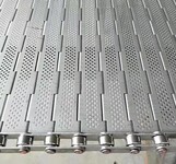 江苏304工业食品传动带不锈钢链板挡板网带机械配件
