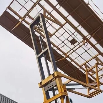 24米反吊顶平台高空吊顶板机履带行走遥控操作