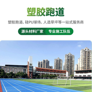 陜西防滑耐磨透氣混合型跑道材料學校操場運動場塑膠跑道施工