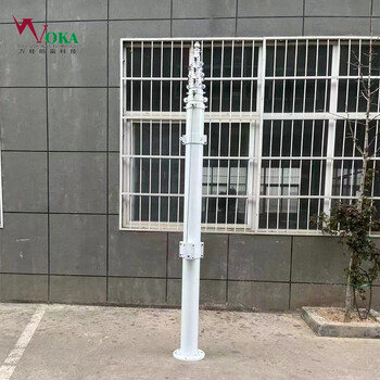 機場升降式易折助航燈光塔停機坪玻璃纖維易折易碎桿避雷針