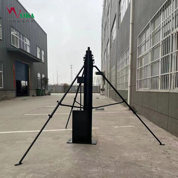 機場升降式易折助航燈光塔停機坪玻璃纖維易折易碎桿避雷針