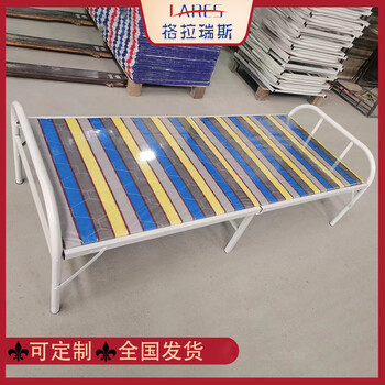 單人床太原鐵架鋼木板床救災(zāi)應(yīng)急折疊床簡易醫(yī)用陪護床
