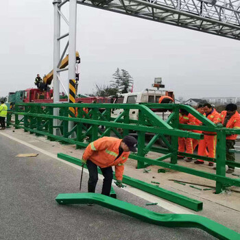 福建南平高速門架ETC橋墩防護SA級低變形量護欄型低變量護欄