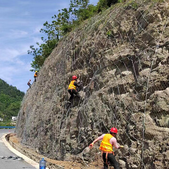 高速公路側(cè)山體護(hù)坡防護(hù)網(wǎng)湖北武漢邊坡防護(hù)網(wǎng)主動被動護(hù)坡網(wǎng)