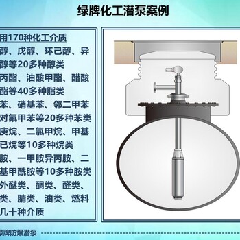 郑州供绿牌高扬程不锈钢潜泵Ga等级防爆化工液下泵