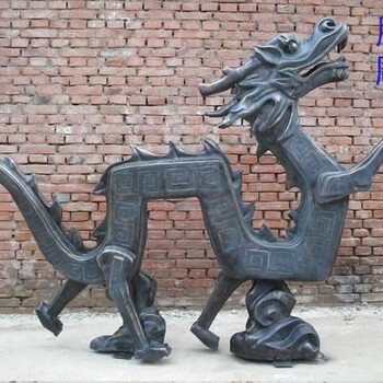 金屬抽象銅龍雕塑生產(chǎn)-龍景觀藝術-鑄銅園林龍雕塑