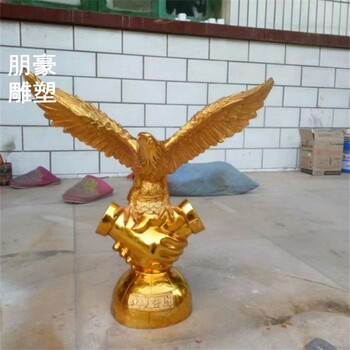 镂空老鹰雕塑生产商-镜面效果-城堡老鹰雕塑形式生产商