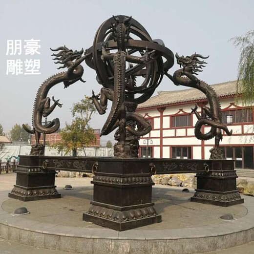 大型渾天儀雕塑-雕塑渾天儀工廠-建筑渾天儀雕塑制作