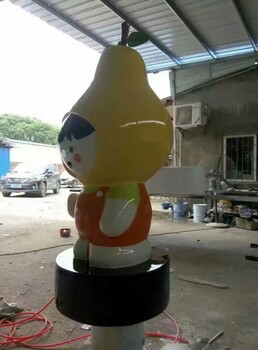 山西中式鴨梨雕塑-山西鴨梨雕塑主題制作