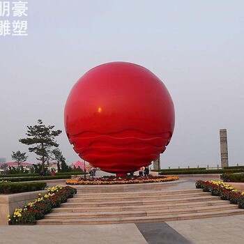 重庆彩绘圆球雕塑-重庆装饰圆球雕塑价格