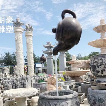 酒壺雕塑供需廠-校園文化壺類雕塑-抽象酒壺雕塑