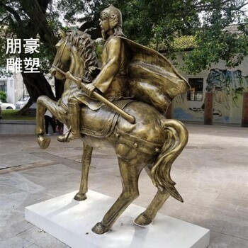 現(xiàn)代藝術(shù)騎兵雕塑工廠-別墅美陳-立體騎兵雕塑景觀工廠