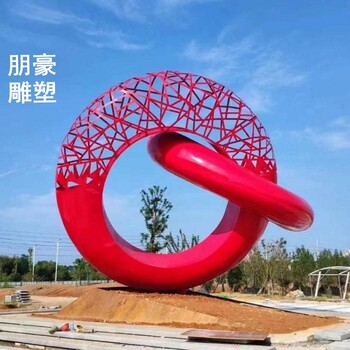 圓環(huán)雕塑工藝制作-現(xiàn)代景觀-圓環(huán)雕塑元素制作