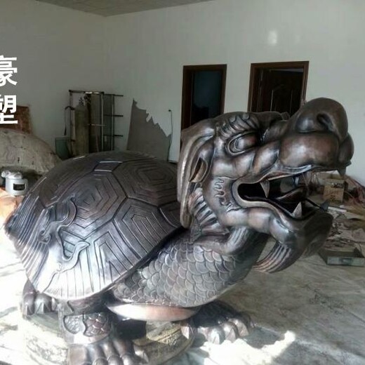 鍛鋼海龜?shù)袼苤谱?步行街展示選用-城市海龜?shù)袼軘[件