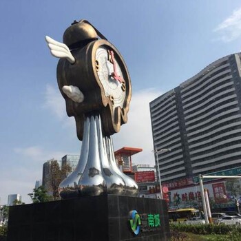 制造鐘表雕塑主題制造-幼兒園體系生產商-大型鐘表雕塑標識