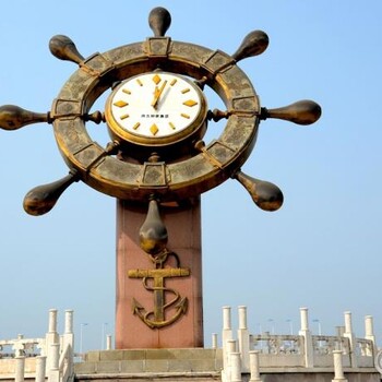 标示时钟雕塑生产商-文化特征批发-企业时钟雕塑素材