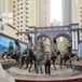 预定酒店群马雕塑价格-现代景观精选-喷漆群马雕塑效果
