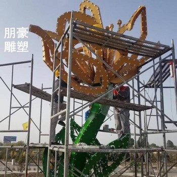 酒店山茶花雕塑生產(chǎn)商-公園文化提供-廣場山茶花雕塑形象
