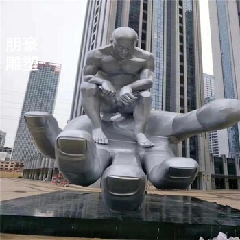 供需大型沉思者雕塑價格-旅游區(qū)擺放-鏡面沉思者雕塑效果