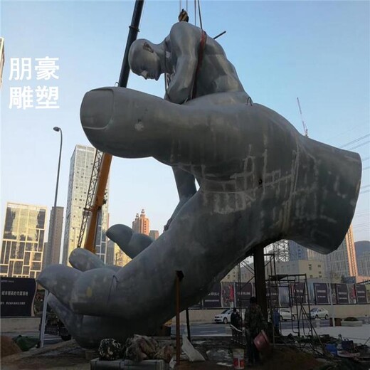 大型沉思者建筑雕塑制造商-幾何景觀提供-步行街沉思者雕塑展示