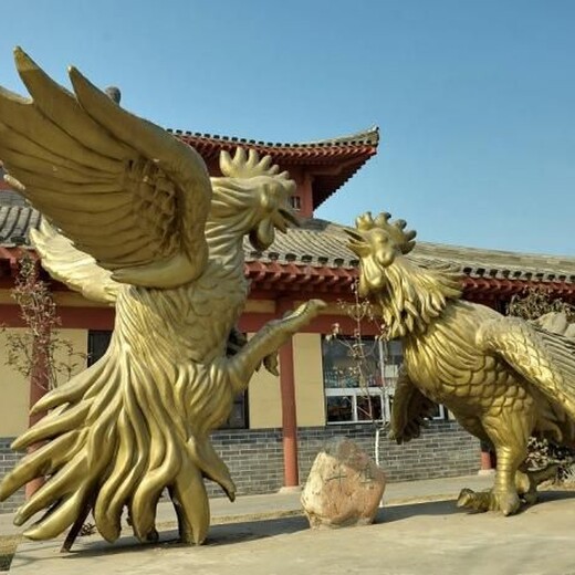 定制廣場(chǎng)大公雞雕塑制造-酒店結(jié)構(gòu)常用-發(fā)光大公雞雕塑元素