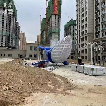 鯨魚導向雕塑-中式工藝-貴州企業鯨魚雕塑制作