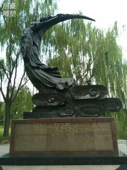 景點(diǎn)嫦娥奔月銅雕標(biāo)識(shí)工廠(chǎng)-街頭美陳選定-優(yōu)選戶(hù)外神話(huà)類(lèi)銅雕