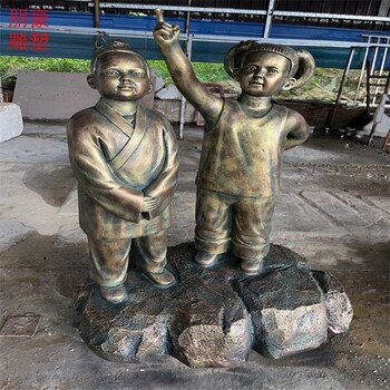 三維讀書銅雕景觀制造-燈光原理供求-供給構件學生銅雕