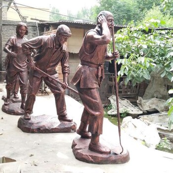 校園農(nóng)民銅像異形類制造-別墅美陳制作-鋼結(jié)構(gòu)勞動人物