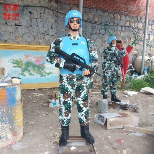 制造士兵銅雕定制制作-步行街展示服務(wù)商-步行街士兵銅雕展示