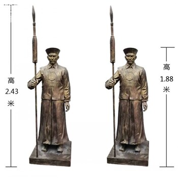 標準民族武士銅雕生產(chǎn)-街頭美陳選定-靜態(tài)武士銅雕街景