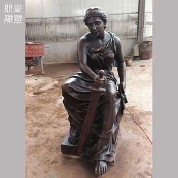 現(xiàn)代藝術(shù)西方人銅雕制造-形象大使類型承接-立體芭歐式人銅雕景觀