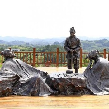 供應地產(chǎn)下棋雕塑生產(chǎn)-城市擺件制造-商場(chǎng)下棋雕塑素材