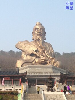訂做景觀老子銅像工程生產(chǎn)-法治元素優(yōu)價-商場老子銅雕像素材