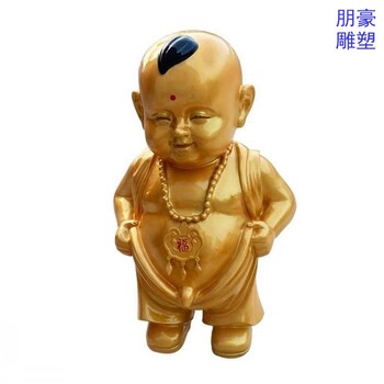 指用小和尚銅雕標(biāo)志生產(chǎn)-形象大使類型預(yù)定-商場(chǎng)小和尚銅雕素材