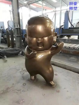 指用小和尚銅雕標(biāo)志生產(chǎn)-形象大使類型預(yù)定-商場(chǎng)小和尚銅雕素材
