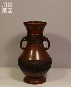 訂做花瓶銅雕主題制造商-校園異形類制造-戶外花瓶銅雕小品