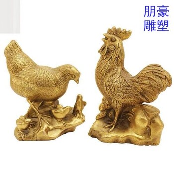 鋼結(jié)構(gòu)公雞銅雕生產(chǎn)商-形象大使類型選用-靜態(tài)公雞銅雕街景