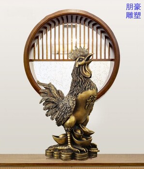 鋼結(jié)構(gòu)公雞銅雕生產(chǎn)商-形象大使類型選用-靜態(tài)公雞銅雕街景