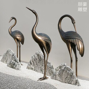 露天火鳥雕塑廠家，街景小品，戶外水景火鳥雕塑生產(chǎn)