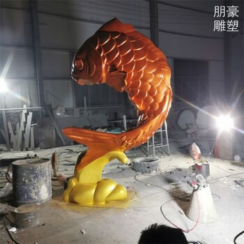 展品企業(yè)標(biāo)志鯉魚銅雕價(jià)格-街頭美陳選定-景觀裝飾鯉魚銅雕