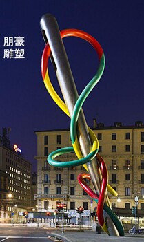 定制彩色精神堡壘雕塑制造-發(fā)光元素展品-廣場精神堡壘雕塑