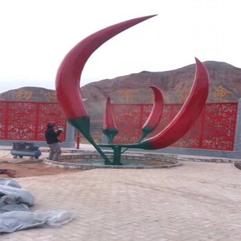 制造辣椒雕塑園林建筑制造商-庭院主體觀(guān)賞型-景區蔬菜雕塑