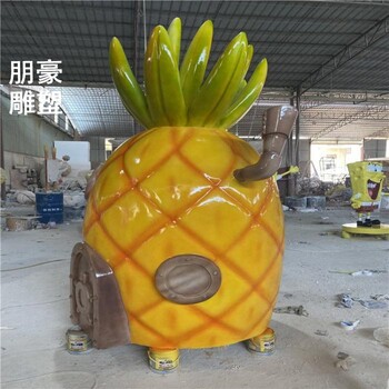 批发欧式景观菠萝雕塑工厂-学校摆件供给-园林小品菠萝雕塑