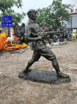 展品企業標志戰士銅雕生產-歐式花園承接-房地產戰士銅雕