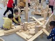 幼儿园感统积木玩具/幼儿园大型户外碳化积木/构建区积木玩具
