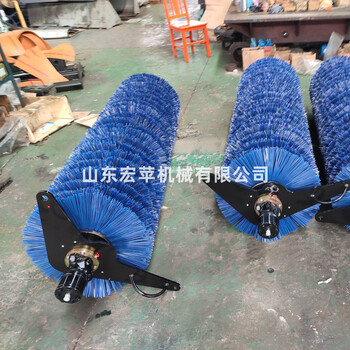 宏蘋(píng)改裝挖掘機掃雪機城市道路掃雪機滾刷式除雪機械