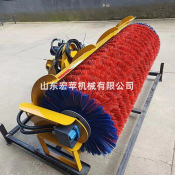 宏蘋滾刷掃雪機大小環衛施工毛刷掃雪機定制除雪機械
