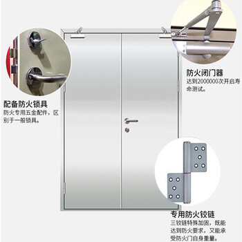 張家界鋼制防火門現貨湖南鋼質防火門廠包消防驗收定做