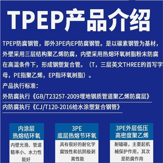 地埋tpep防腐钢管肇庆厂家详情介绍